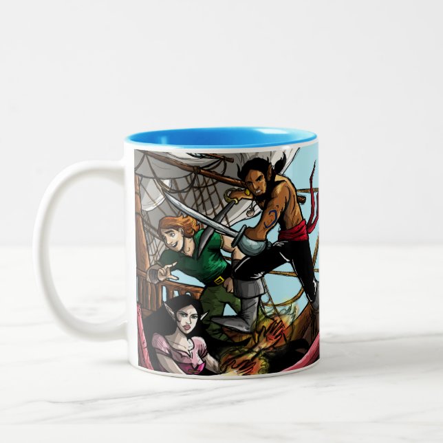 Legends of Aukera V2 design coffee mug (Left)