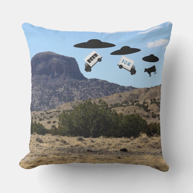 Legends of Cabezon Peak New Mexico Outdoor Pillow (Front)