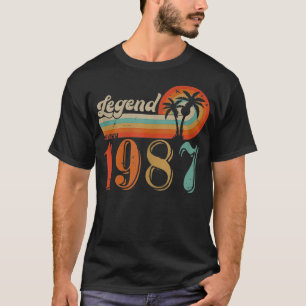 Legends Since 1987 Live Legends Turning 37th Birth T-Shirt