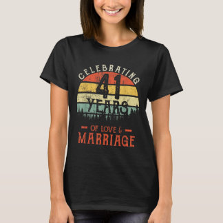 Legends Vintage 41 Years Marriage Anniversary Crew T-Shirt