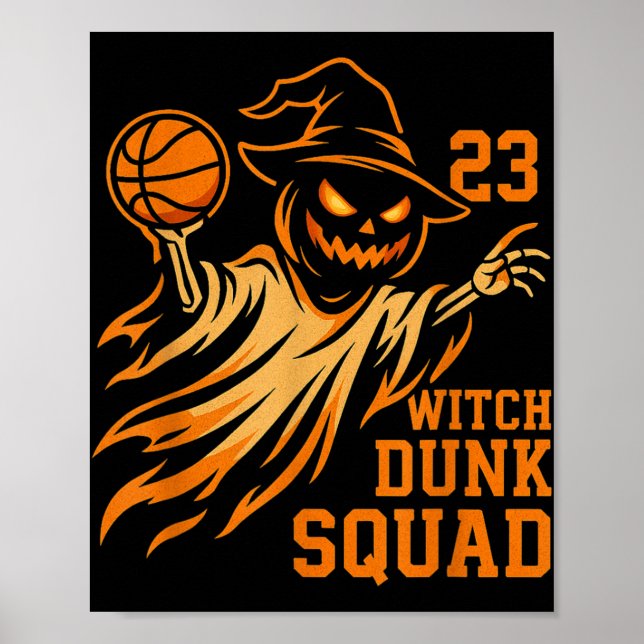 Legends Wear 23 Halloween Witch Dunk Squad Basketb Poster (Front)