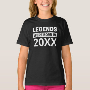 Legends Were Born In 20XX Personalized Birthday  T T-Shirt