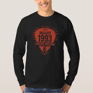 Legends Were Born In August 1993  Guitar T-Shirt