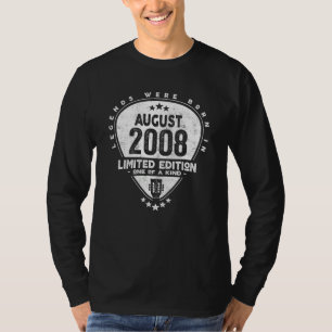 Legends Were Born In August 2008 Guitar 1 T-Shirt