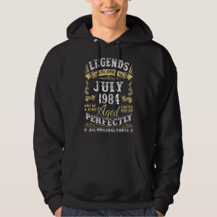 Legends Were Born In July 1984 38th Birthday 38 Ye Hoodie
