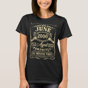 Legends Were Born In June 2000 22nd Birthday T-Shirt