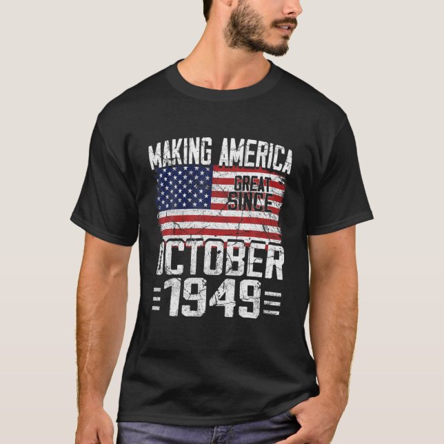 Legends Were Born In October 1936 - 84th Birthday T-Shirt (Front)
