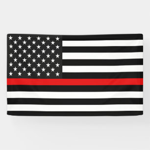 Léger drapeau de la ligne rouge de la bannière USA