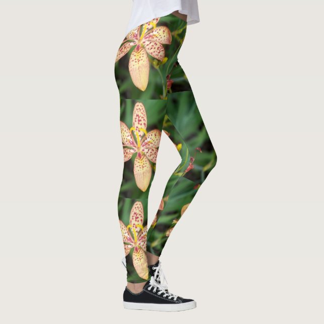 Léger tacheté Leopard leopard leggings (Droite)