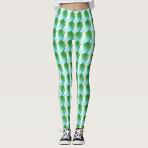 Léger vert Dragon Scale Cosplay Leggings