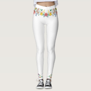 Legging brodé floral