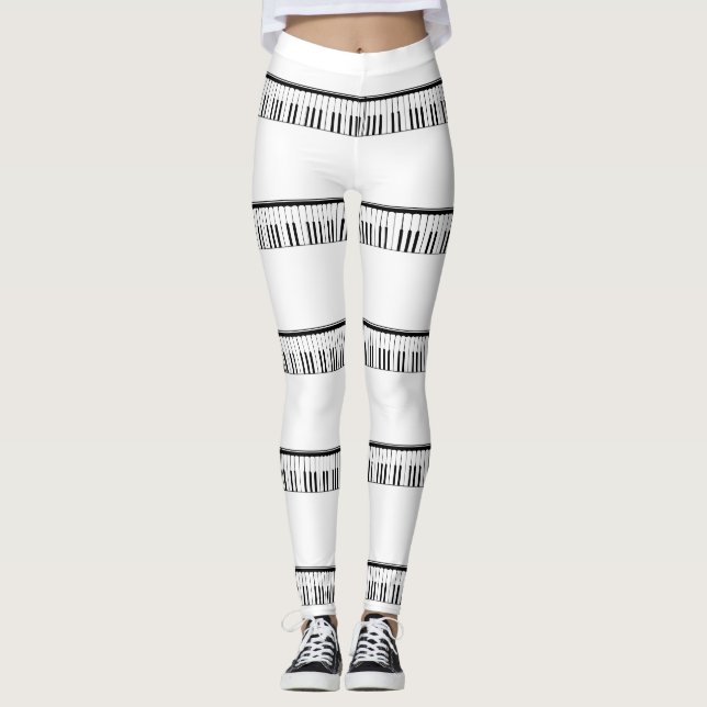 Legging Clavier de Piano (Devant)