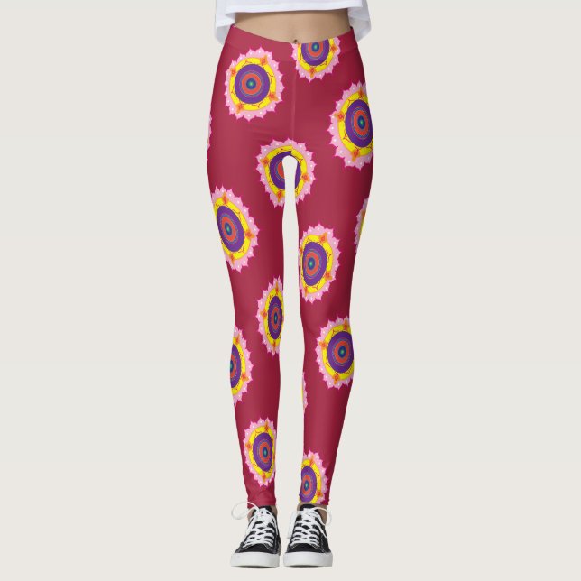 Legging d'art coloré (Devant)