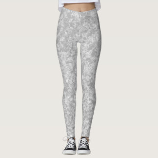 Legging gris à motif marbré