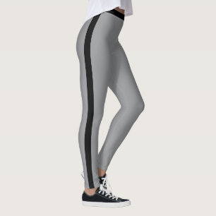 Legging gris avec rayure latérale noire Choisissez