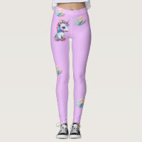 legging licorne et nuages