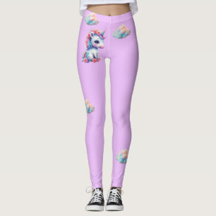 legging licorne et nuages