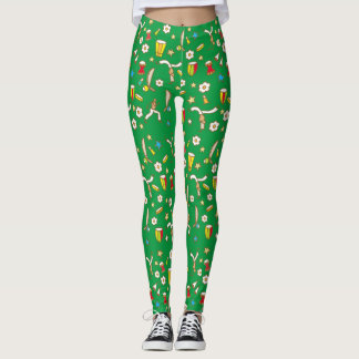 Legging trousers with a design of Capoeira