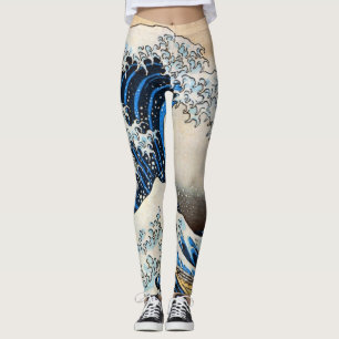 Leggings 神奈川沖浪裏, grande vague de 北斎, Hokusai, Ukiyo-e