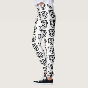 Leggings 짱 JJANG - La langue coréenne du Hangeul d'argot