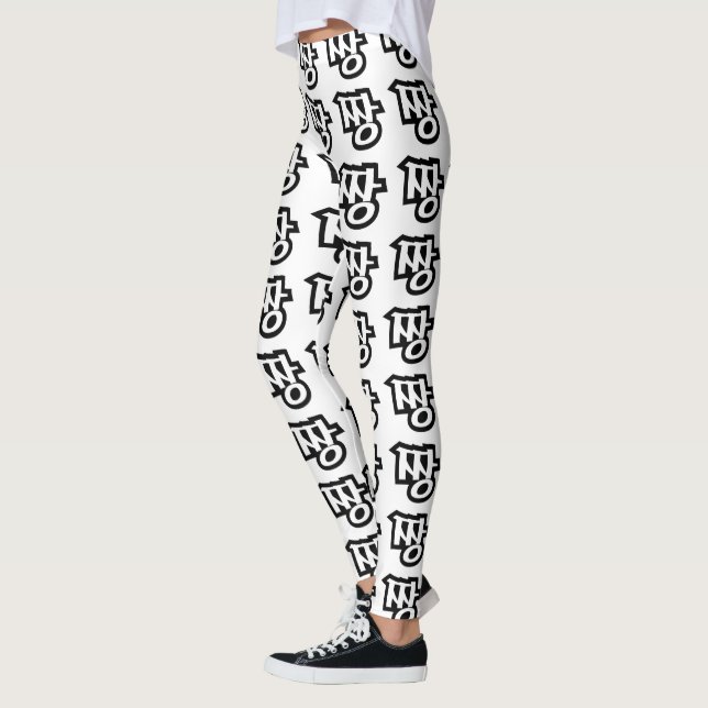 Leggings 짱 JJANG - La langue coréenne du Hangeul d'argot du (Gauche)