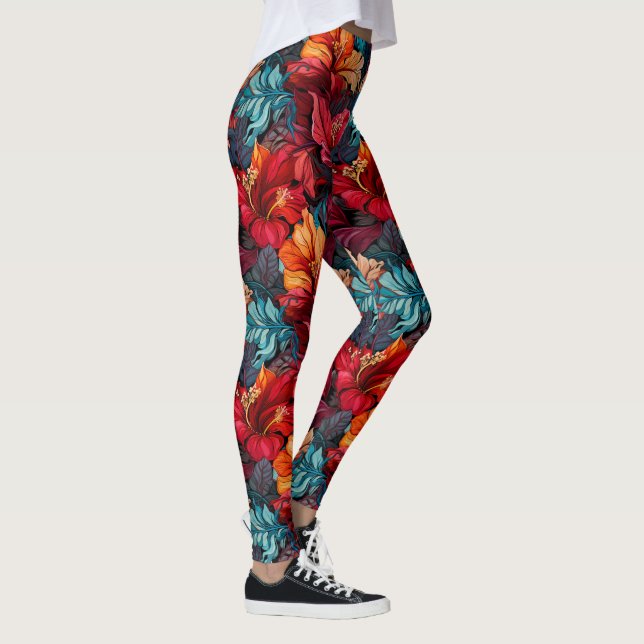 Leggings #10 Motif floral (Droite)