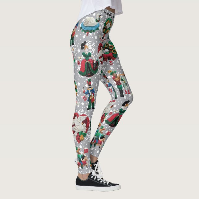 Leggings 12 Jours de Noël Une perdrix dans un poirier (Droite)