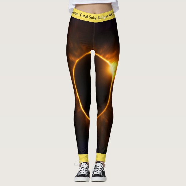 Leggings 2017 éclipse solaire LeggingsSolar (Devant)