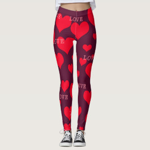 Leggings 365 jours de yoga. Jour 36. Coeurs et amours