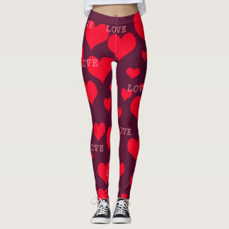 Leggings 365 jours de yoga. Jour 36. Coeurs et amours