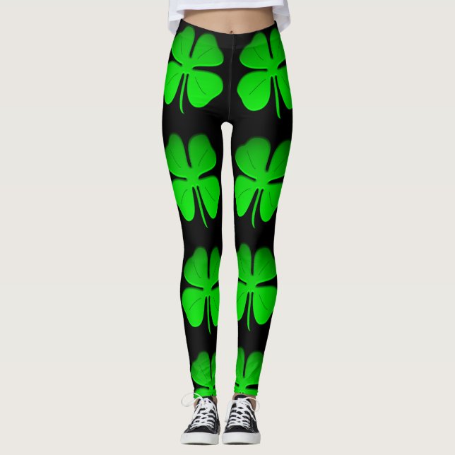 Leggings 4 guêtres de trèfle de feuille par dal (Devant)