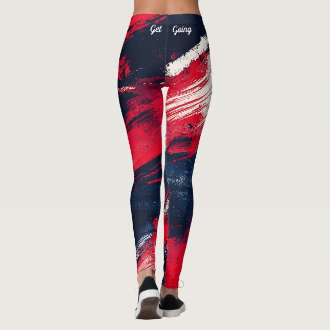 Leggings 4 juillet patriotique (Dos)