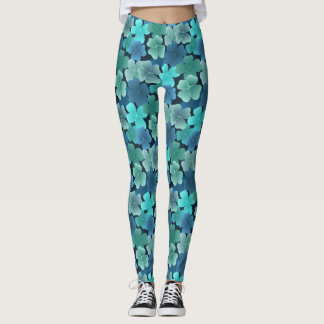 Leggings 4feuille en bleu