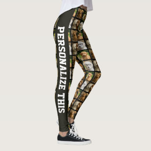 Leggings 6 modèles de collage personnalisés avec photo et t