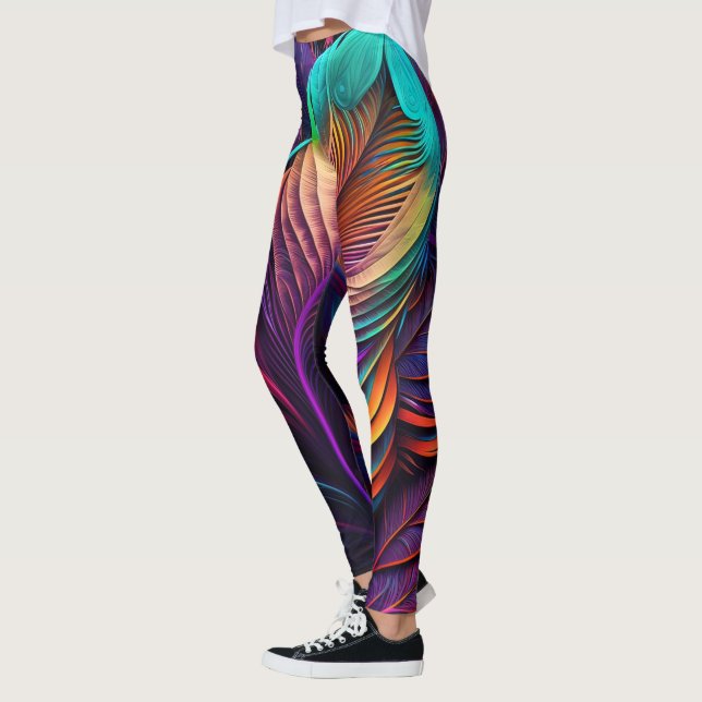 Leggings 70s 60s Psychedelic Hippy Retro Hip (Gauche)