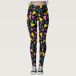 Leggings 80 Noir et rétro