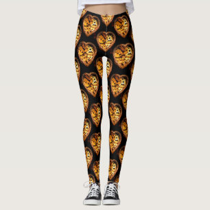 leggings à coeur steampunk