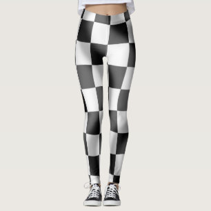 Leggings À damiers Drapeaux hérissés