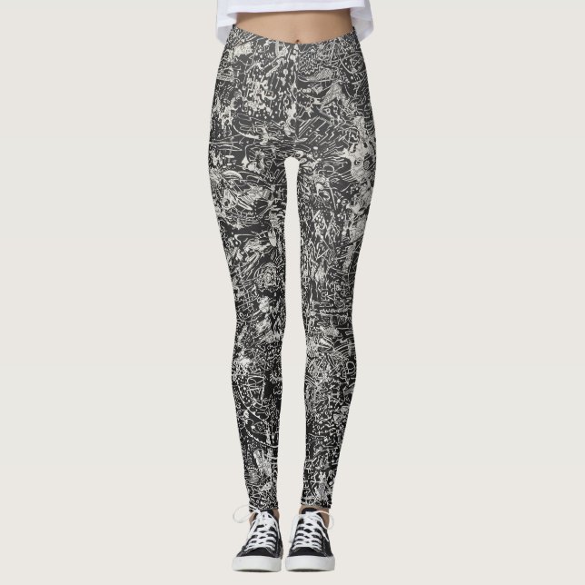 leggings à deux, design original (Devant)