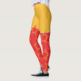 leggings à deux tons