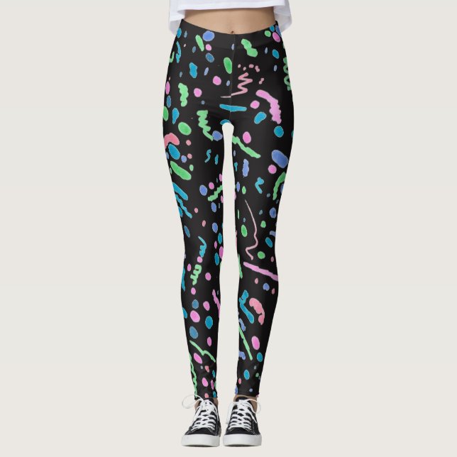 Leggings à éclats funky (Devant)