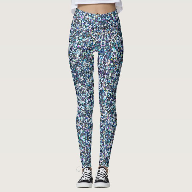 Leggings à étincelles numériques pour femmes (Devant)