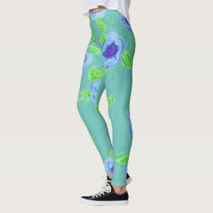 Leggings à fleurs d'Aqua