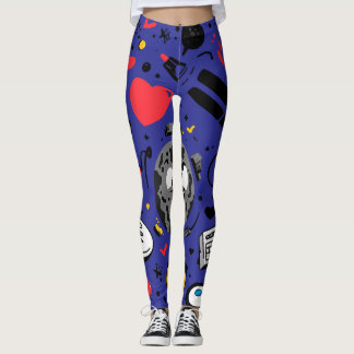 Leggings à Imprimé Floral Total