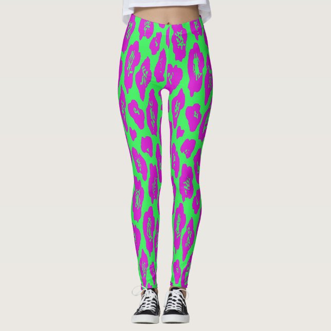 Leggings à imprimé léopard (Devant)