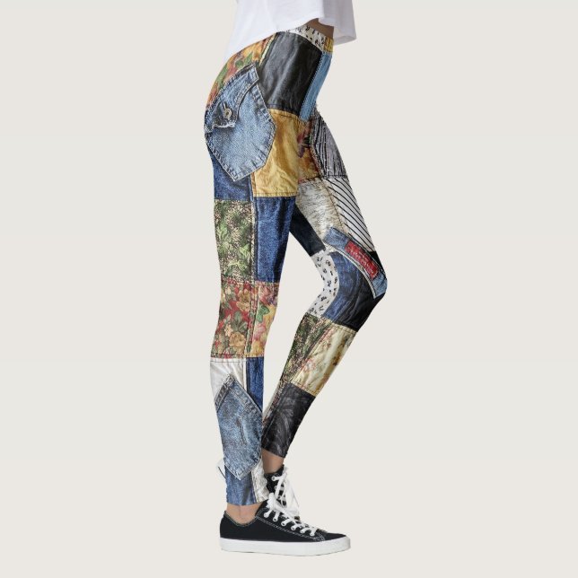 Leggings à l'apparence inclinée (Droite)