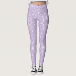 Leggings à molette violette