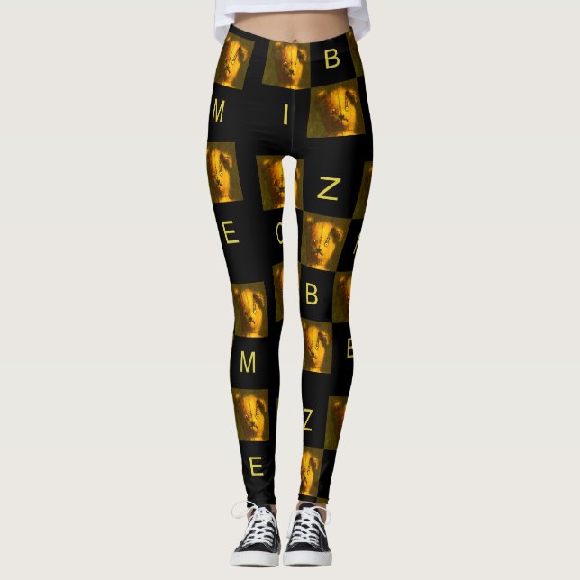 Leggings à motif ours en peluche zombie (Devant)