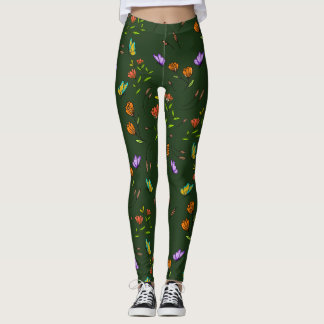 Leggings à motif papillon floral Whimsy Bloom