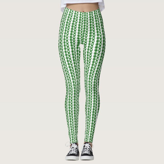 Leggings à motif Shamrock tendance (Devant)